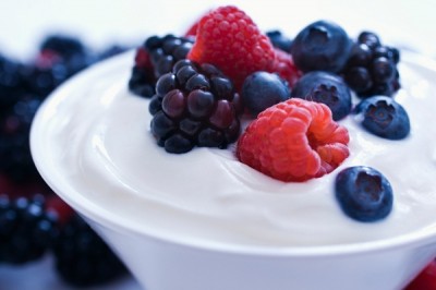 Yogurt with fruit