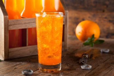 A Baby Turtle and a Can of Orange Soda
