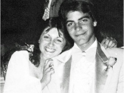 George Clooney With His Prom Date