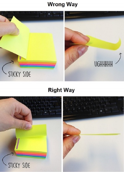 Using Post-Its Wrong Way