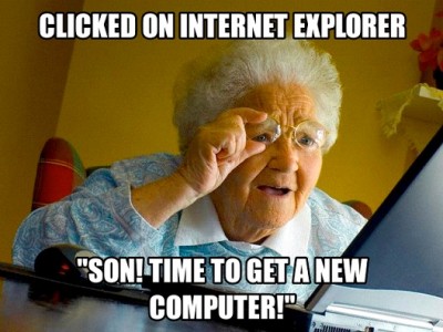 Granny Internet Explorer