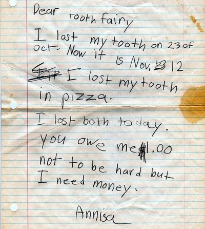 A pleading letter
