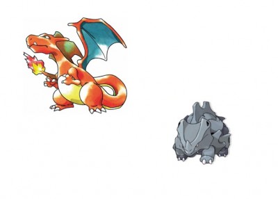 Charizard and Rhyhorn