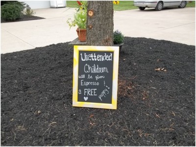 Unattended Children Sign