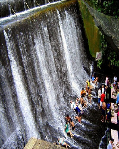 Waterfall water slide