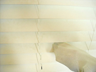 Clean Window Blinds Using Orphan Sock