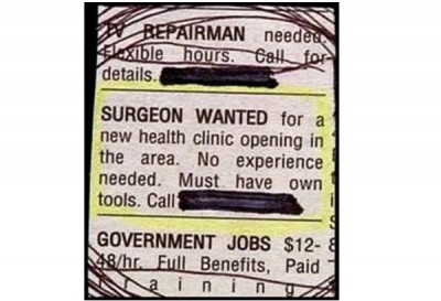 Surgeon with Own Tools
