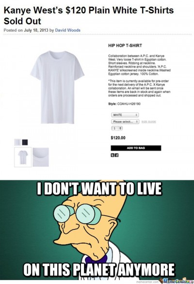 But it is a plain white shirt?