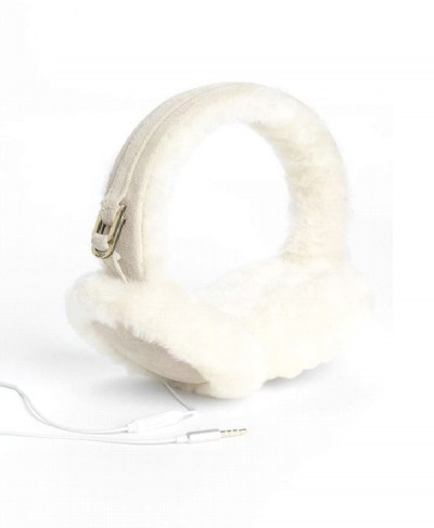 Uggs Australia Leather & Shearling Tech Earmuffs with Headphones