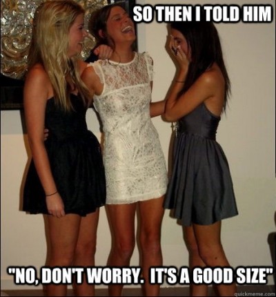 It means it's small