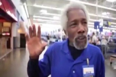 Walmart greeter