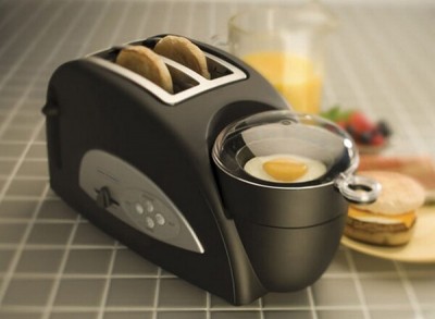 Egg cooker and toaster