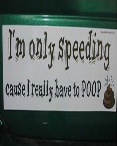 Potty emergency Bumper Sticker