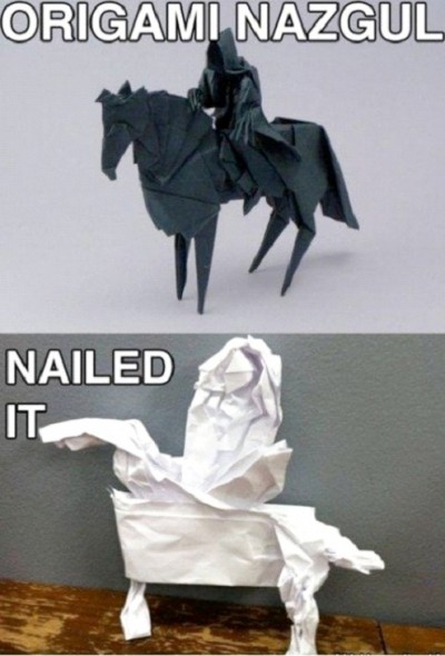 Origami fail