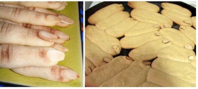 Halloween Witch Finger Cookies