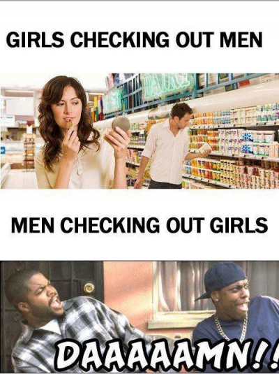 Checking Out: Men vs. Women