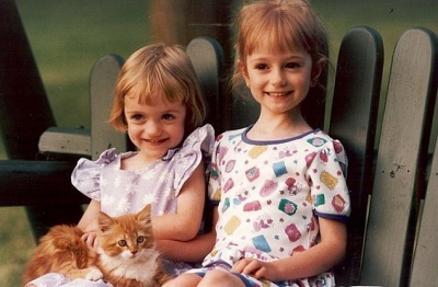 A Childhood Picture of Sarah with Her Sister