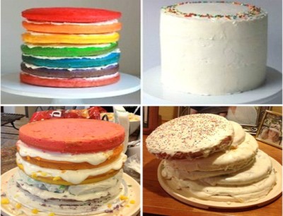 Rainbow Cake Fail