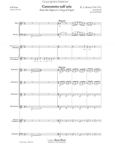 Mozart - Canzonetta Sull'aria