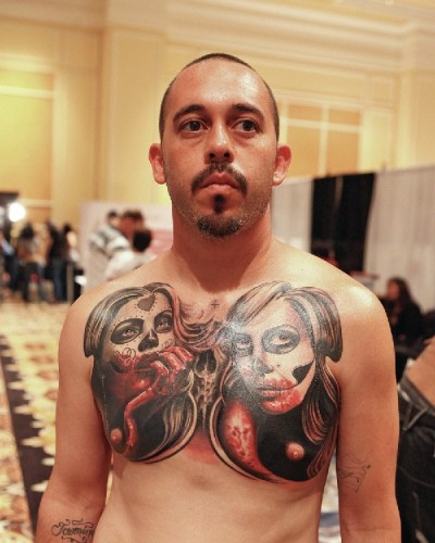 Chest tattoo