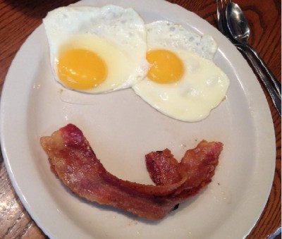 9. Bacon and eggs