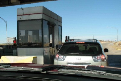 Toll booth collector