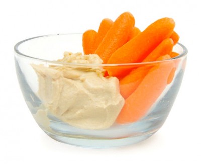 10 Baby Carrots With 2 Tablespoons Hummus