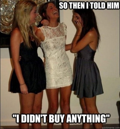 She bought the shop