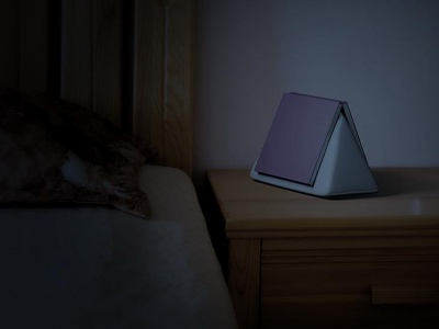 A reading light book holder