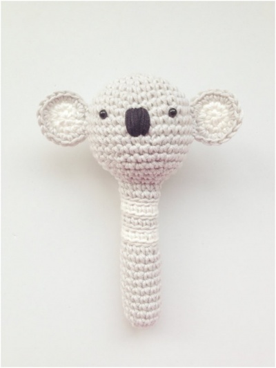 Koala Handcrafted Baby Rattle $25