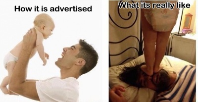 Parenting: As Advertised vs. Reality