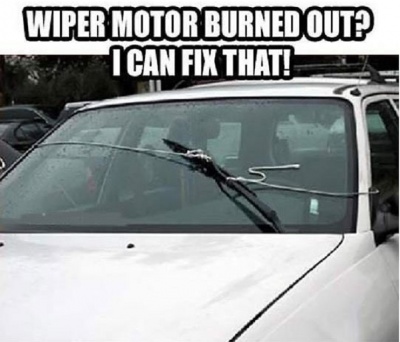 When Windshield Wiper Motor Failed