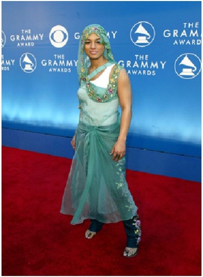 Alicia Keys in Curtain Couture