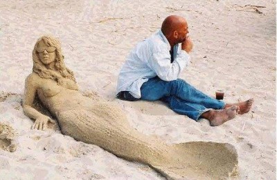 Little Mermaid sand sculpture