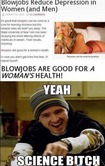 Blowjobs Reduce Depression In Men And Women