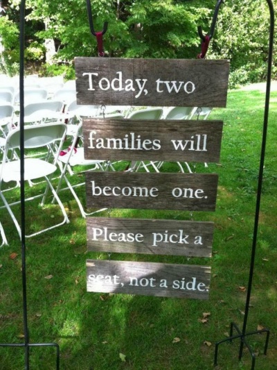 Choose A Seat, Not A Side