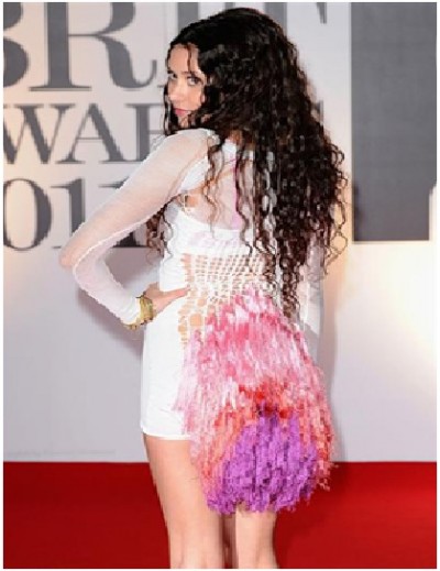 Eliza Doolittle shakes her tail feather