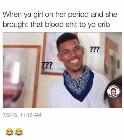 Girl On Her Period