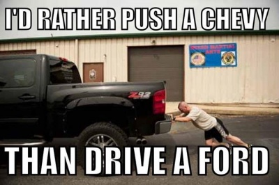 I'd Rather Push A Chevy