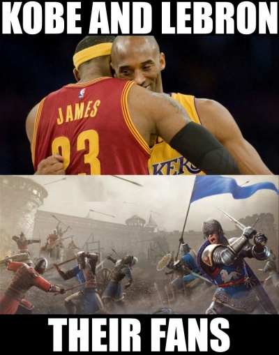 Kobe And Lebron Vs. Their Fans