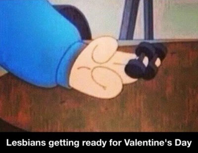 Lesbians Getting Ready For Valentine's Day!