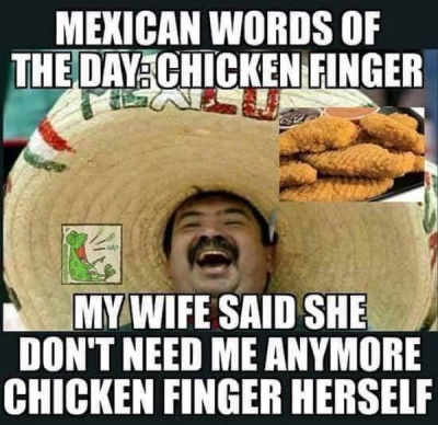 Mexican Word Of The Day: Chicken Finger