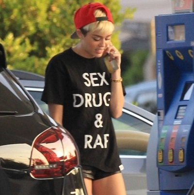 Miley's new dress codes: Bad-Girl Tee