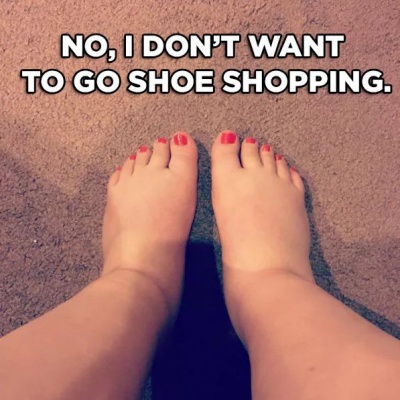 No, I Don't Want To Go Shoe Shopping!