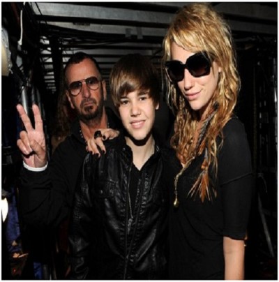 Ringo Starr Photobombs Justin Bieber & Ke$ha