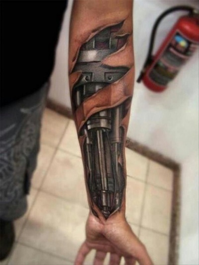 Robot 3D Tattoo