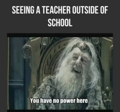 Seeing A Teacher Outside Of School