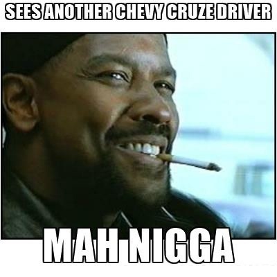 Sees Another Chevy Cruze Driver!