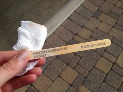 Sick Boat Popsicle Stick Joke