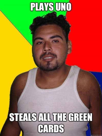 Steals All The Green Cards!